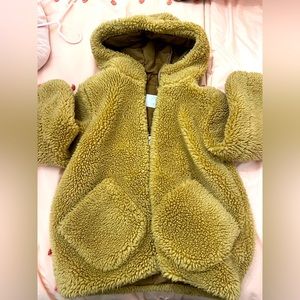 Beige teddy bear coat